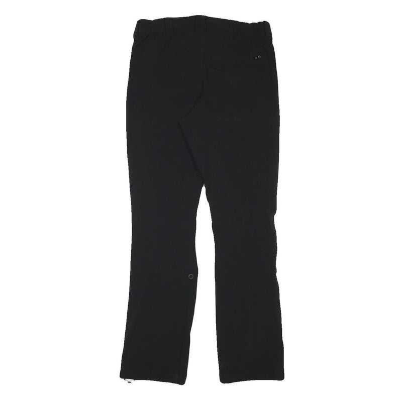 MAIER Mens Black Slim Tapered Trousers W29 L31 Outdoor Zip Closure Performance