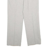 CANDA Mens Wool Blend Regular Fit Grey Trousers W32 L30 Classic Zip Fastening