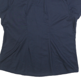 DICKIES Womens Navy Blue Short Sleeve Shirt XL Button Front Workwear