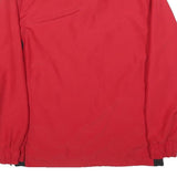 ADIDAS Mens Red & Black Lightweight Jacket S Polyester Zip Plain Sportswear