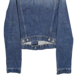 DIESEL Mens Blue Denim Jacket M Cotton Blend Classic Button Closure Stylish