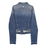 DIESEL Mens Blue Denim Jacket M Cotton Blend Classic Button Closure Stylish