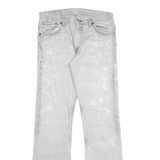 LEVI'S 507 Mens Jeans White Regular Straight Denim Light W32 L33 Cotton Classic