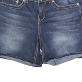 7 FOR ALL MANKIND Womens Denim Blue Shorts S W28 Classic Fit Jeans