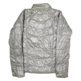 THE NORTH FACE Womens Grey Quilted Jacket M Polyester Lightweight Outdoor Zip