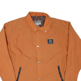 RADRIDE Mens Orange Button Jacket M Polyester Blend Plain Stylish Casual
