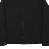 TOMMY HILFIGER Mens Black Wool Blend Jacket M Zip Classic Outerwear Coat