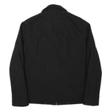 TOMMY HILFIGER Mens Black Wool Blend Jacket M Zip Classic Outerwear Coat