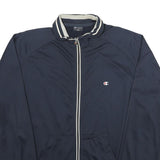 CHAMPION Mens Navy Blue Zip Jacket 2XL Polyester Sportswear Track Casual