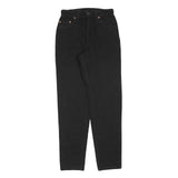 LEVI'S 551 Womens Relaxed Jeans Black Denim W27 L30 Zip Classic Fit