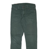 LEVI'S Mens Cotton Blend Green Slim Tapered Trousers W29 L27 Classic Zip Closure