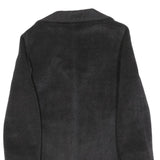 GIL BRET Womens Black Wool Blend Button Jacket M Classic Warm Outerwear