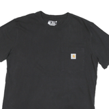 CARHARTT Womens Black Hat Creek Gold Mining Alaska Graphic T-Shirt M Short