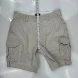 Polo By Ralph Lauren Cargo Shorts - 36W 9L Gray Cotton