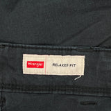 Wrangler Cargo Trousers - 34W 32L Black Cotton