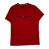 Tommy Hilfiger T-Shirt - Medium Red Cotton