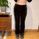 Taboo Trousers - Medium Brown Polyester