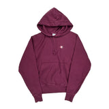 Reverse Weave Champion Hoodie - Small Purple Cotton