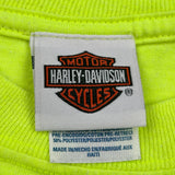Age 10-12 Harley Davidson Graphic T-Shirt - Medium Yellow Cotton Blend