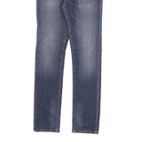 CARHARTT Mens Slim Blue Denim Jeans W30 L30 Zip Closure Classic Fit Casual