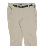 TREVOLUTION Womens Polyester Blend Beige Regular Straight Trousers W32 L26