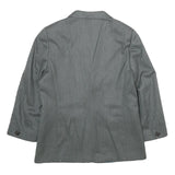 MARELLA Womens Grey Wool Classic Button Jacket UK 14 Tailored Plain Formal