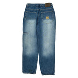 Francois Girbaud Wide Leg Jeans - 32W 31L Blue Cotton