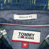 Tommy Jeans Checked Shirt - Medium Green Cotton