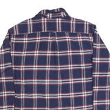 JACHS Mens Blue & Red Plaid Shirt 2XL Cotton Blend Long Sleeve Casual
