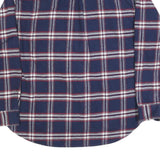 JACHS Mens Blue & Red Plaid Shirt 2XL Cotton Blend Long Sleeve Casual