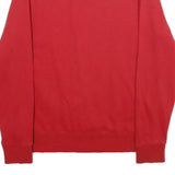 WRANGLER Mens Red & Black Logo Crew Neck Sweatshirt L Cotton Blend Casual