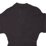 GAP Womens Black Plain Cotton Blend Wrap Jumper S Knitwear Lightweight Stylish