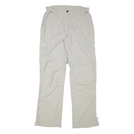 SALEWA Womens Regular Fit Beige Polyester Blend Zip Trousers W29 L31 Outdoor