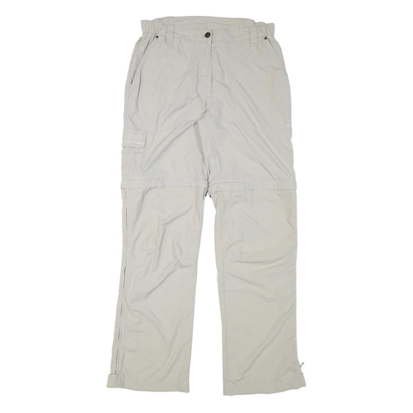 SALEWA Womens Regular Fit Beige Polyester Blend Zip Trousers W29 L31 Outdoor