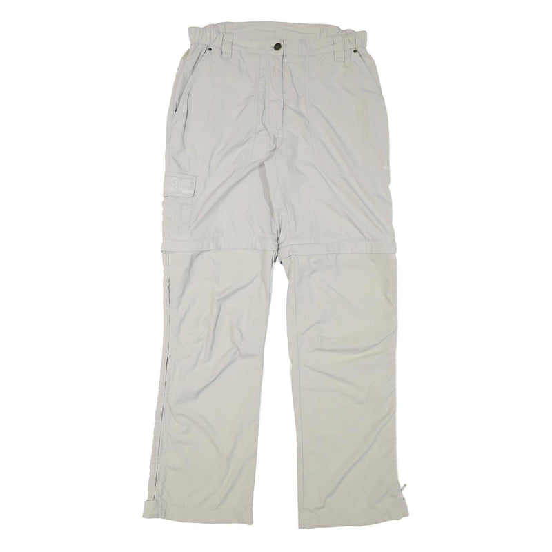 SALEWA Womens Regular Fit Beige Polyester Blend Zip Trousers W29 L31 Outdoor