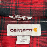 Carhartt Checked Flannel Shirt - XL Green Cotton