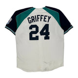 Seattle Mariners Majestic Mlb Jersey - Large Green Polyester