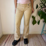 Phard Cord Trousers - 32W UK 8 Beige Cotton
