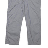 CALVIN KLEIN Womens Cotton Blend Grey Regular Fit Straight Leg Trousers W32 L24