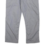 CALVIN KLEIN Womens Cotton Blend Grey Regular Fit Straight Leg Trousers W32 L24