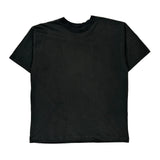 Hanes Single Stitch T-Shirt - 2XL Black Cotton Blend