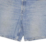 Mens Light Blue Denim Cotton Blend Shorts XL W34 Casual Regular Fit Classic
