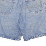 Mens Light Blue Denim Cotton Blend Shorts XL W34 Casual Regular Fit Classic