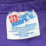 Sigma Pi Hanes Single Stitch T-Shirt - 2XL Purple Cotton