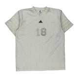 Number 18 Adidas Football Shirt - XL White Polyester