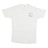 JERZEES Mens White 3rd Garlic 3 Wall Gilroy Recreation Graphic T-Shirt L Short