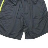 STARTER Womens Shorts Black & Yellow Casual L W28 Sports Stripe