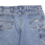 WRANGLER Mens Denim Blue Casual Shorts XL W38 Pocketed Durable Cotton