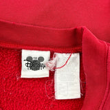 Mickey Mouse Disney Sweatshirt - XL Red Cotton Blend