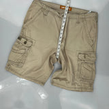 Lee Cargo Shorts - 34W 10L Beige Cotton
